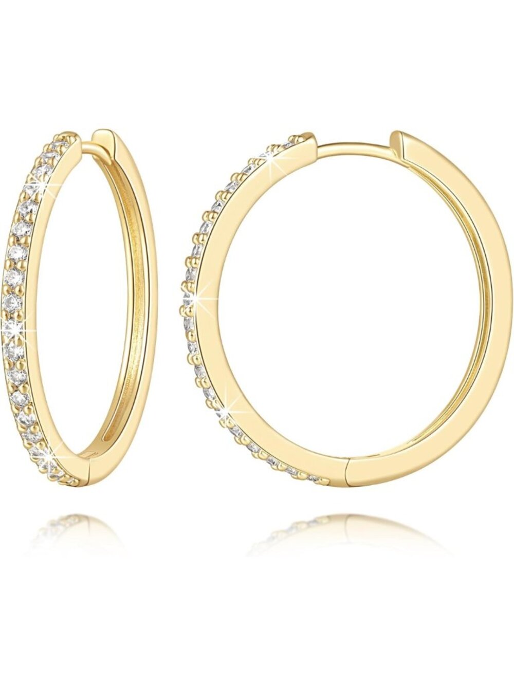 Dainty 14K Gold Hoop Earrings for Women | Sleek Chic Gold Hoops | Elegant